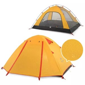 Naturehike Палатка P-Series Aluminum Pole Tent NH18Z033-P, трехместная, желтая