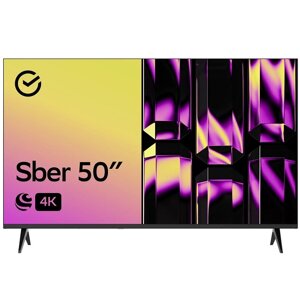 SBER телевизор 50" 4K ultra HD, черный (SDX-50U4126)