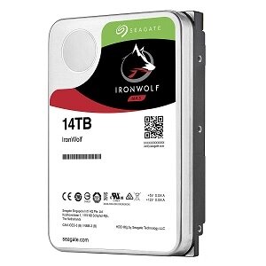 Seagate жесткий диск HDD 14tb , SATA-III, 256mb, 7200rpm, ironwolf (ST14000VN0008)