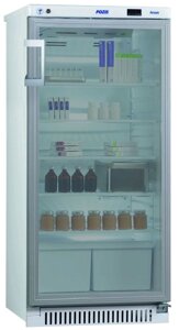 Холодильник фармацевтический ХФ-250-5 ПОЗиС со стеклянной дверью и блоком управления БУ-М01 (250 л)