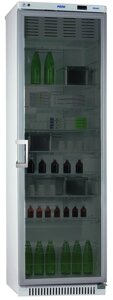 Холодильник фармацевтический ХФ-400-5 (ТС) ПОЗиС с тонированной стеклянной дверью и блоком управления БУ-М01 (400 л)