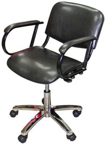 Парикмахерское кресло «Классик» пневматическое пятилучье хром