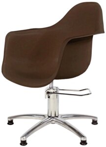 Парикмахерское кресло "Рэй" коричневое, гидравлическое