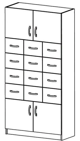 Шкаф картотечный 12 ящиков ШКД-3 - преимущества