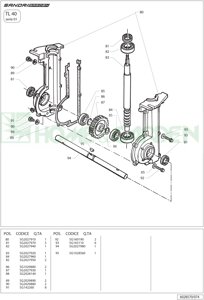 2027970 Сальник редуктора культиватора sandri garden tl40 поз. 81