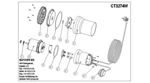 Ct271 конденсатор ct3274 конденсатор 9мкф конденсатор для насоса elpumps ct3274w поз. 9 пусковой конденсатор венгрия