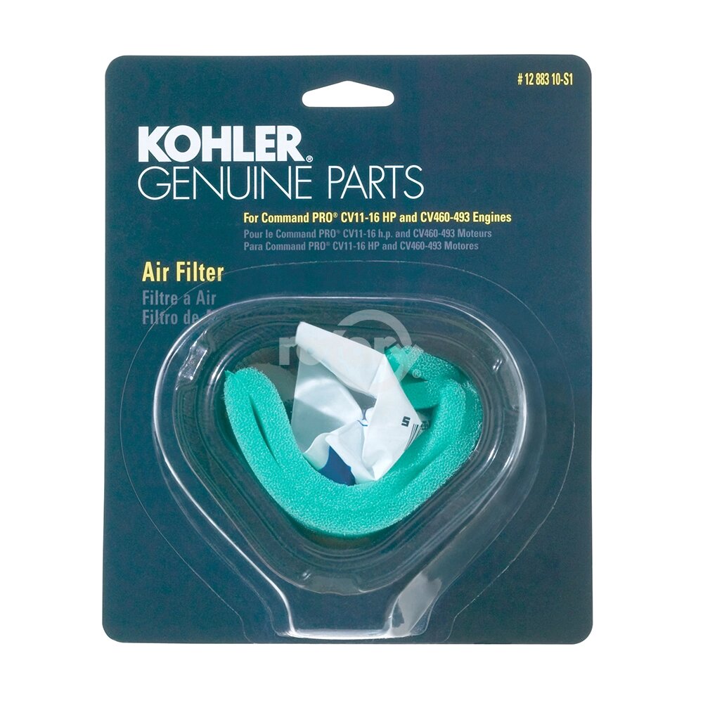 Фильтр kohler 1288310s1 1288310s1 воздушный фильтр johndeere (с префильтром rt19-8712 1208312s) оригинал от компании ООО ГенХольм - фото 1