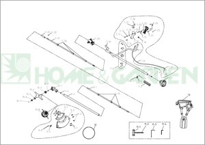 Sg13gb42sh0900 кожух sungarden gb30sh gb42sh gb25 gb25 защитный кожух для триммера поз. 9-1 2 3 4 5 6 7 в сборе