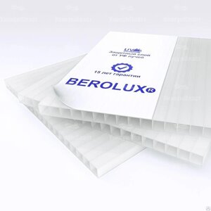 Сотовый поликарбонат Berolux 2100х6000х16 мм бесцветный