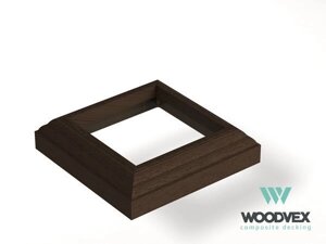 Крышка столба нижняя Woodvex Венге 150х150 мм