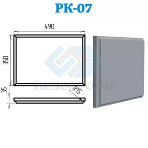 Фасадные рустовые камни из пенопласта боссажи РК-07, ПСБ-С-35. Фасадный декор из пенопласта