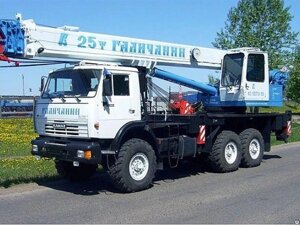 Автокран 25 тонн КС 55713-5 Галичанин на шасси КамАЗ-43118 ВЕЗДЕХОД 6х6