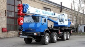 Автокран 32 тонны КС 55729-5В Галичанин КамАЗ-63501 Вездеход 8х8