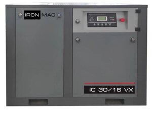IRONMAC Винтовой компрессор IronMac IC 30/16 VX, прямой привод, 16 бар, IP23, 2100л/мин