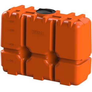 Polimer Group Емкость прямоугольная Polimer-Group R 2000, 2000 литров, оранжевая