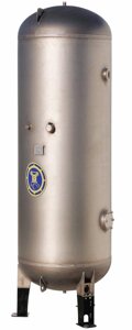 Ресивер для компрессора АСО Бежецк РВ 500-02/10, вертикальный воздухосборник, 500 литров