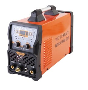 Сварочный инвертор Wiederkraft WDK WSME-200, MIG/TIG, 220В