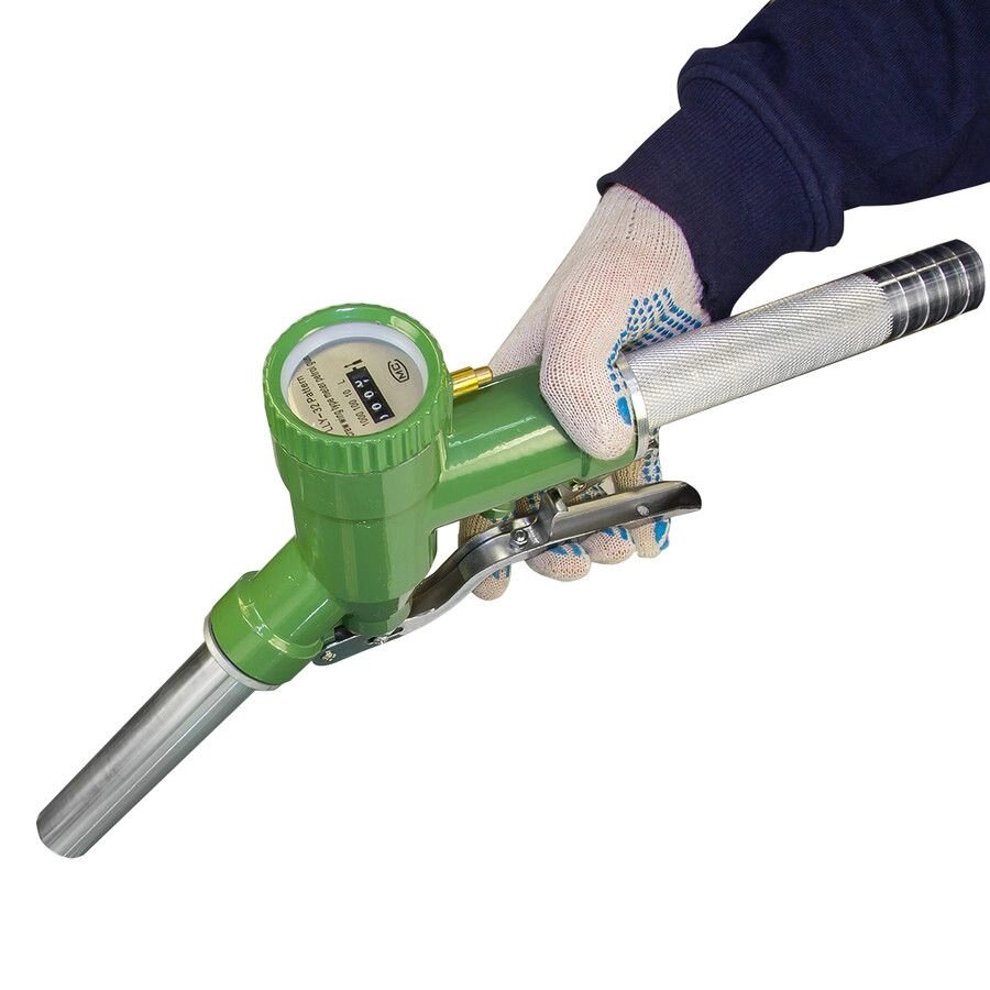 Заправочный пистолет Petroll LLY-32 1112, кран раздаточный для дизеля, со счетчиком, механический, 120 л/мин от компании Оборудование для автосервиса и АЗС "Т-ind" доставка в регионы - фото 1