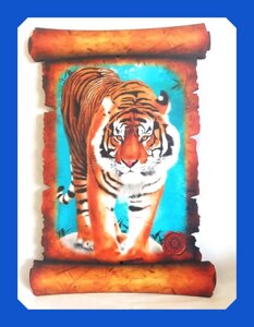 Объемная картина «Гуляющий Тигр», ХДФ