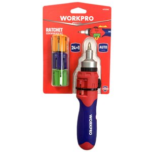 Отвертка MULTI с трещоткой WP221056 workpro