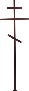 Крест металлический №7. Цвет в ассортименте черный глянец.