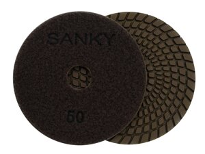 Алмазные гибкие диски Ø 100 №50 САНКИ c водяным охлаждением