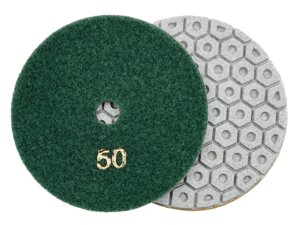Алмазные гибкие диски "гайки"50 Ø 100 c водяным охлаждением 7 номеров 1 шт