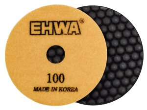 Алмазные гибкие полировальные диски № 100 d 100 мм по камню EHWA (Ихва) сухие
