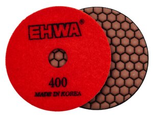 Алмазные гибкие полировальные диски № 400 d 100 мм по камню EHWA (Ихва) сухие