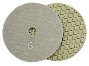 Алмазные гибкие шлифовальные диски №5 Ø 100 сухие "крестики" 5 номеров 1 шт