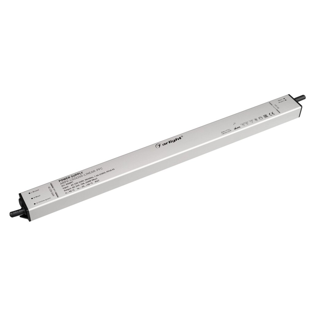 Блок питания ARPV-LG24240-LINEAR-PFC (24V, 10A, 240W) (Arlight, IP67 Металл, 5 лет) от компании ФЕРОСВЕТ ( FEROSVET) - фото 1