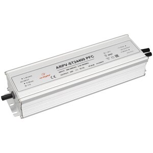 Блок питания ARPV-ST24400 PFC (24V, 16.7A, 400W) (arlight, IP67 металл, 5 лет)