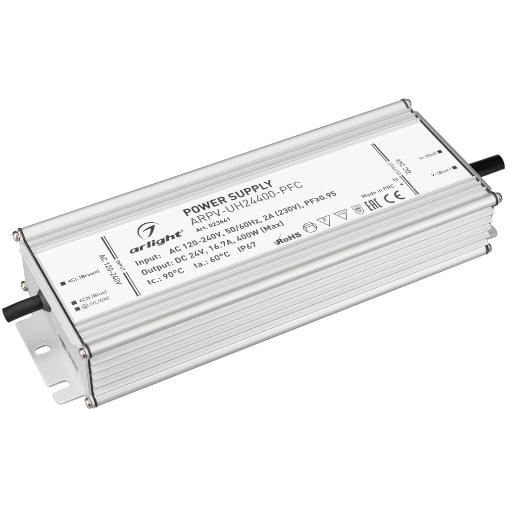 Блок питания ARPV-UH24400-PFC (24V, 16.7A, 400W) (Arlight, IP67 Металл, 7 лет) от компании ФЕРОСВЕТ ( FEROSVET) - фото 1