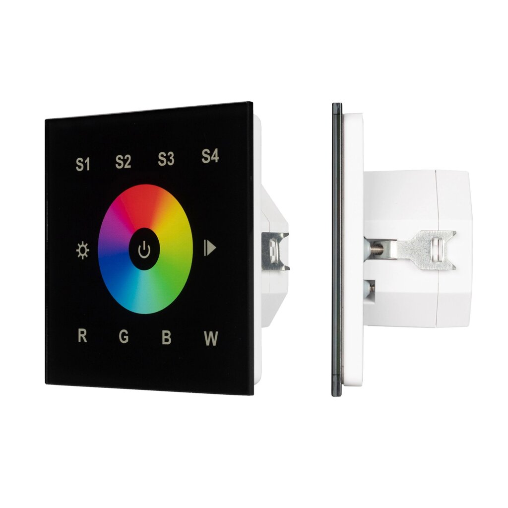 INTELLIGENT ARLIGHT Сенсорная панель DALI-901-11-1G-4SC-RGBW-DT8-IN Black (BUS/230V) (IARL, IP20 Пластик, 3 года) от компании ФЕРОСВЕТ ( FEROSVET) - фото 1