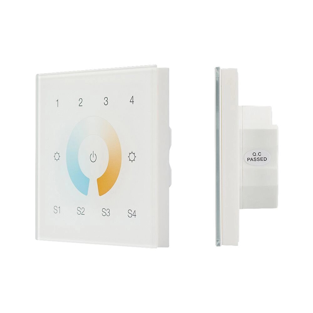 INTELLIGENT ARLIGHT Сенсорная панель DALI-901-11-4G-4SC-MIX-DT8-IN White (BUS/230V) (IARL, IP20 Пластик, 3 года) от компании ФЕРОСВЕТ ( FEROSVET) - фото 1