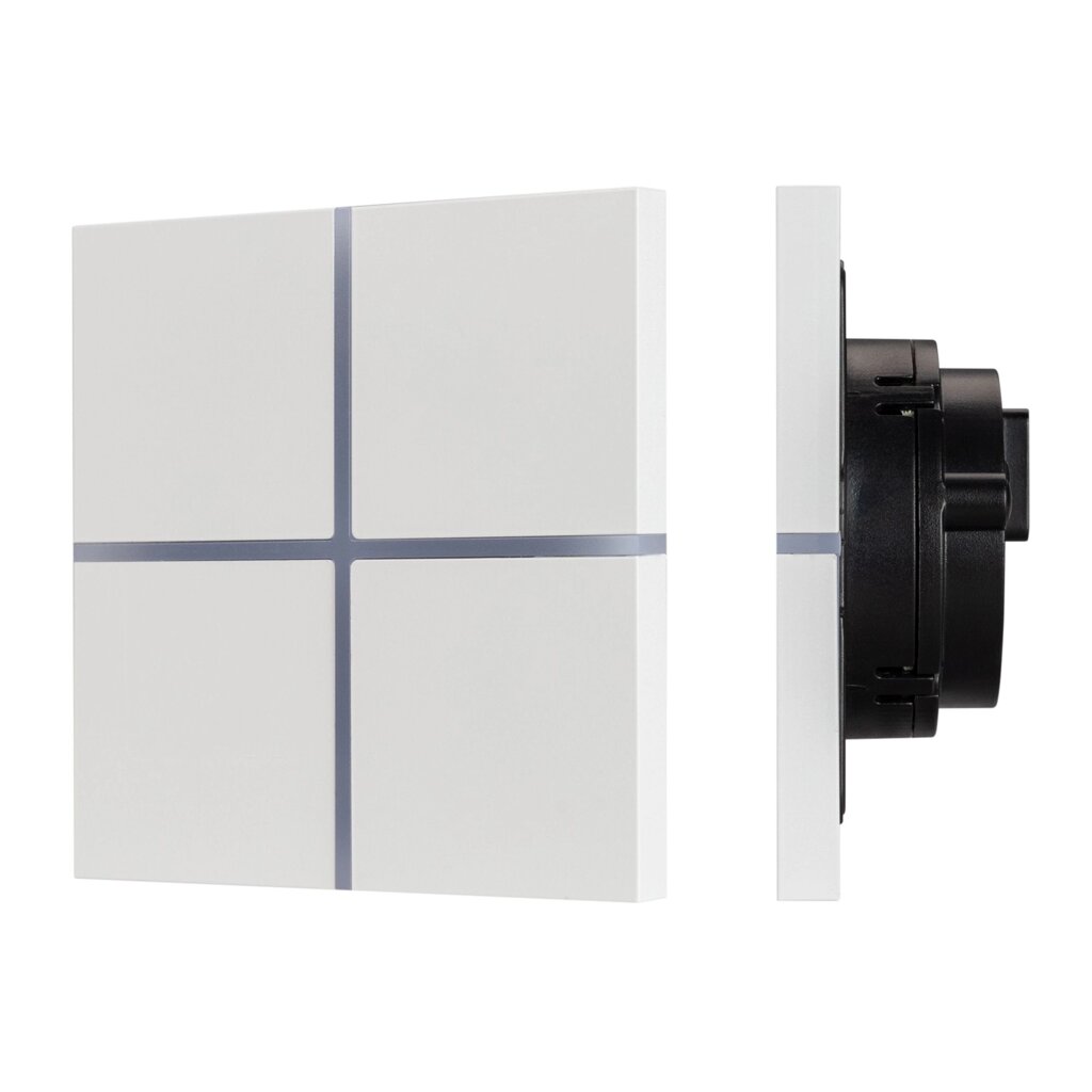 INTELLIGENT ARLIGHT Сенсорная панель KNX-304-13-IN White (BUS, Frameless) (IARL, IP20 Металл, 2 года) от компании ФЕРОСВЕТ ( FEROSVET) - фото 1