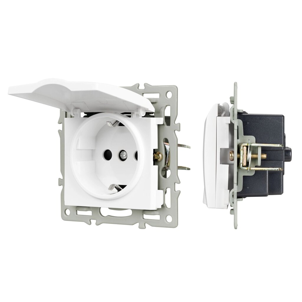 Механизм розетки влагозащищённый SCT-MCP-PL-WH (250V, 16A) (Arlight, -) 043745 от компании ФЕРОСВЕТ ( FEROSVET) - фото 1