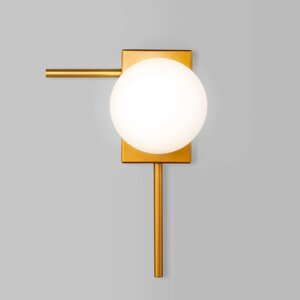 Настенный светильник со стеклянным плафоном 40036/1 золото