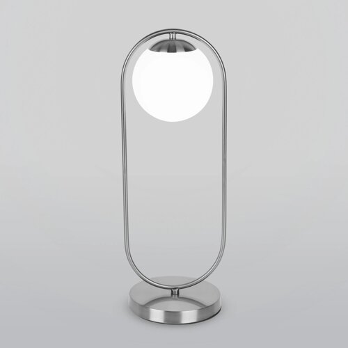 Настольный светильник со стеклянным плафоном 01138/1 хром