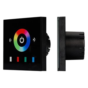 Панель sens LN-08E2 black (RGB,12-24V,144-288W) (arlight,