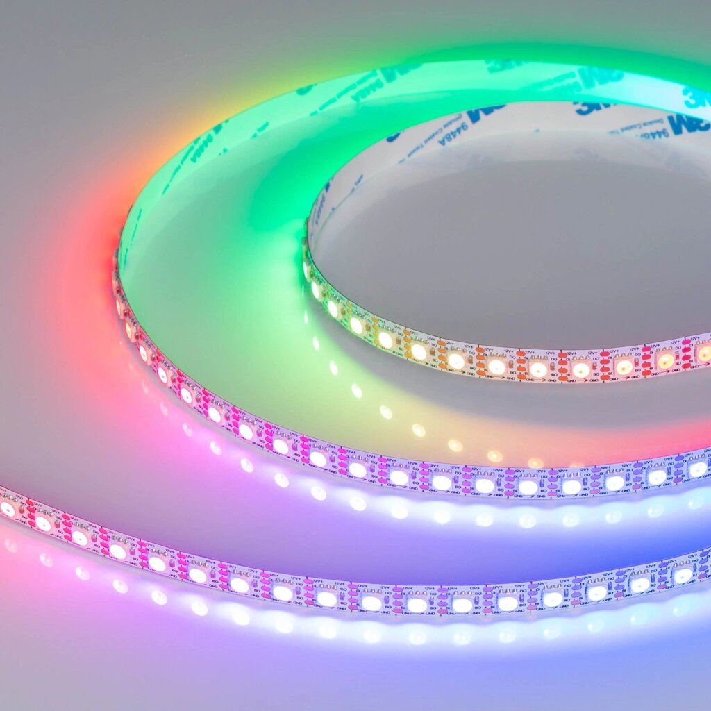 Светодиодная лента SPI-B96-10mm 12V RGB-PX1-BPT (13 W/m, IP20, 5060, 5m) (Arlight, Открытый) от компании ФЕРОСВЕТ ( FEROSVET) - фото 1