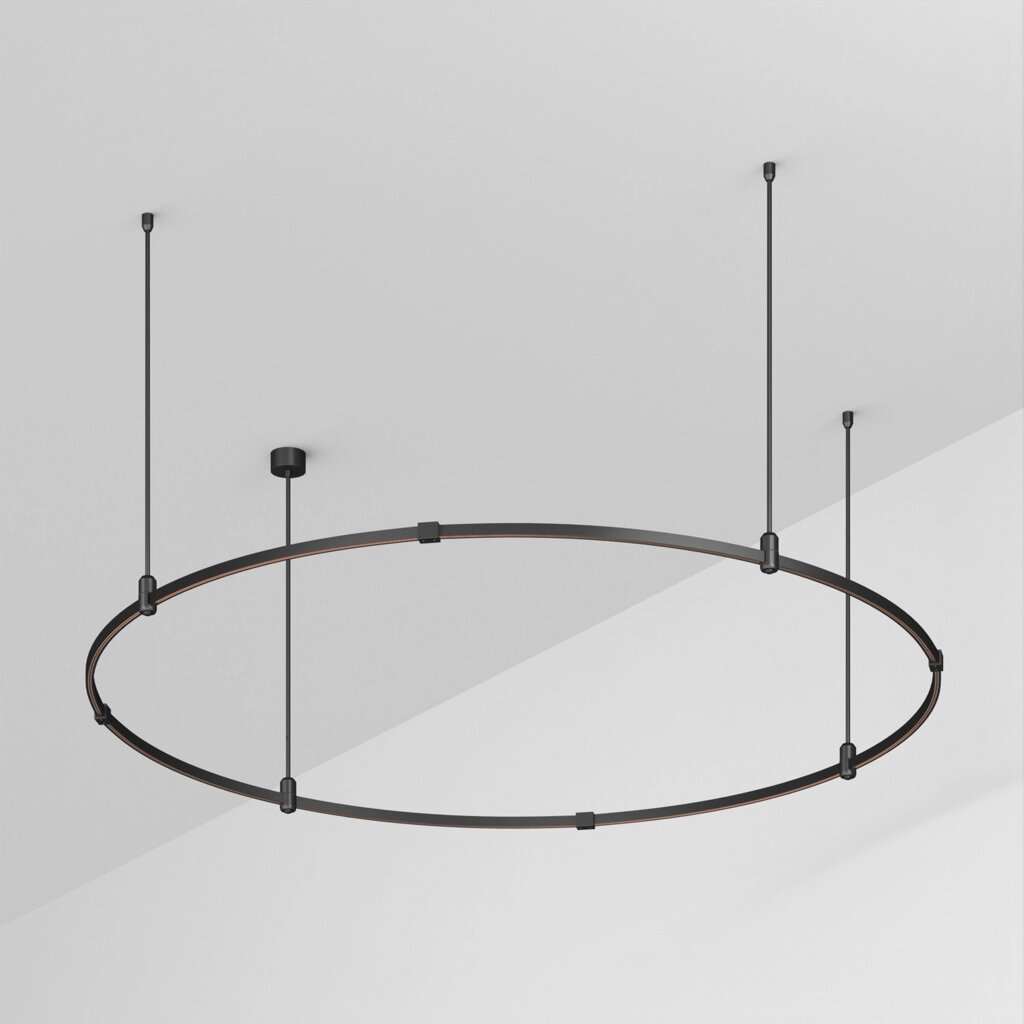 Трек ART-APRIORI-ROUND-ROD-400-R1500 (BK) (Arlight, IP20 Металл, 3 года) 048498 от компании ФЕРОСВЕТ ( FEROSVET) - фото 1