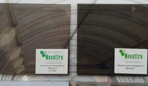 Монолитный поликарбонат Novattro 3 мм бронза т бронза с 2,05*3,05 м