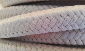 Набивка сальниковая плетеная хлопчатобумажная сухая ХБС 6-15 мм