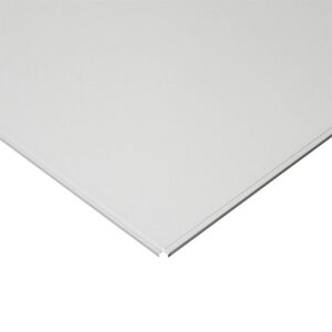 Панель потолочная алюминиевая белая Line T-24 600х600х0,4 мм