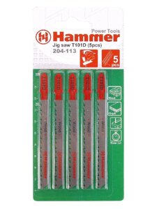 Пилки для лобзика Hammer Flex 204-113 набор дерево/пластик 74 мм