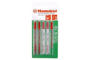 Пилки для лобзика Hammer Flex 204-902 набор дерево/пластик 3 вида