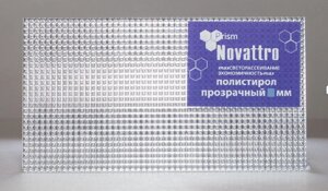 Полистирол Novattro GPPS Prism 1,25х2,05 м прозрачный 2 мм