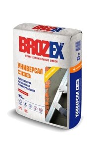 Штукатурка цементная универсальная М-100 Универсал Brozex 25 кг 48 шт