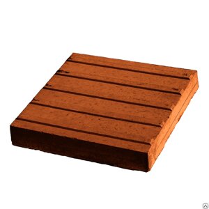 Тротуарная плитка Тактильная 300х300х50 коричневая